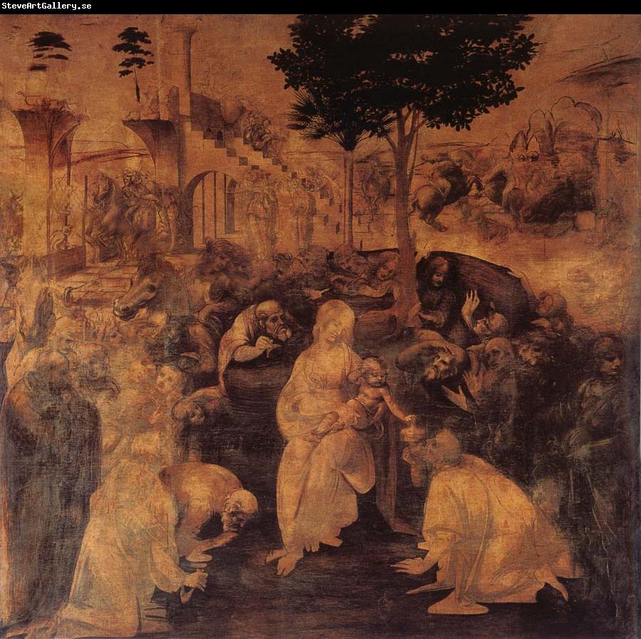 LEONARDO da Vinci The adoration of the Konige